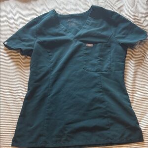 Figs V Neck Scrub Top